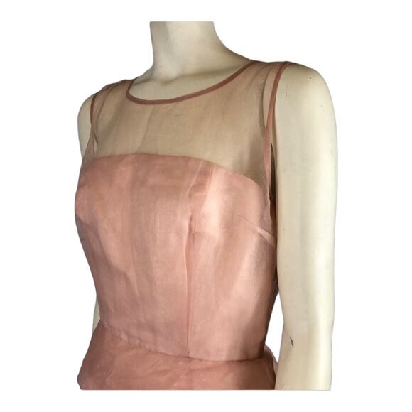 Marc Jacobs fabulous tiered organza sheer sleeveless party dress. size 12 - Picture 6 of 12
